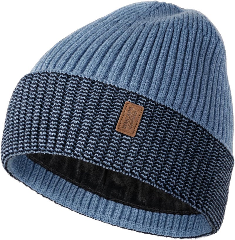 Wmcaps Warm Beanie for Men Women, Fleece Lined Beanie Warm Winter Caps Unisex Fashion Knit Cuffed Cap - Image 1